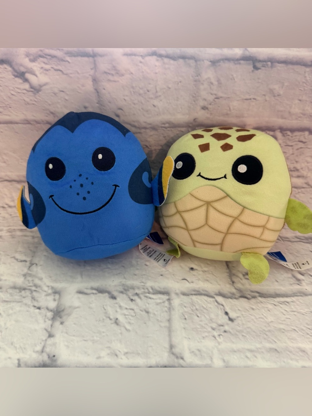 Disney Pixar Cuutopia Dory & Baby Squirt Plush 2 Pack 5"